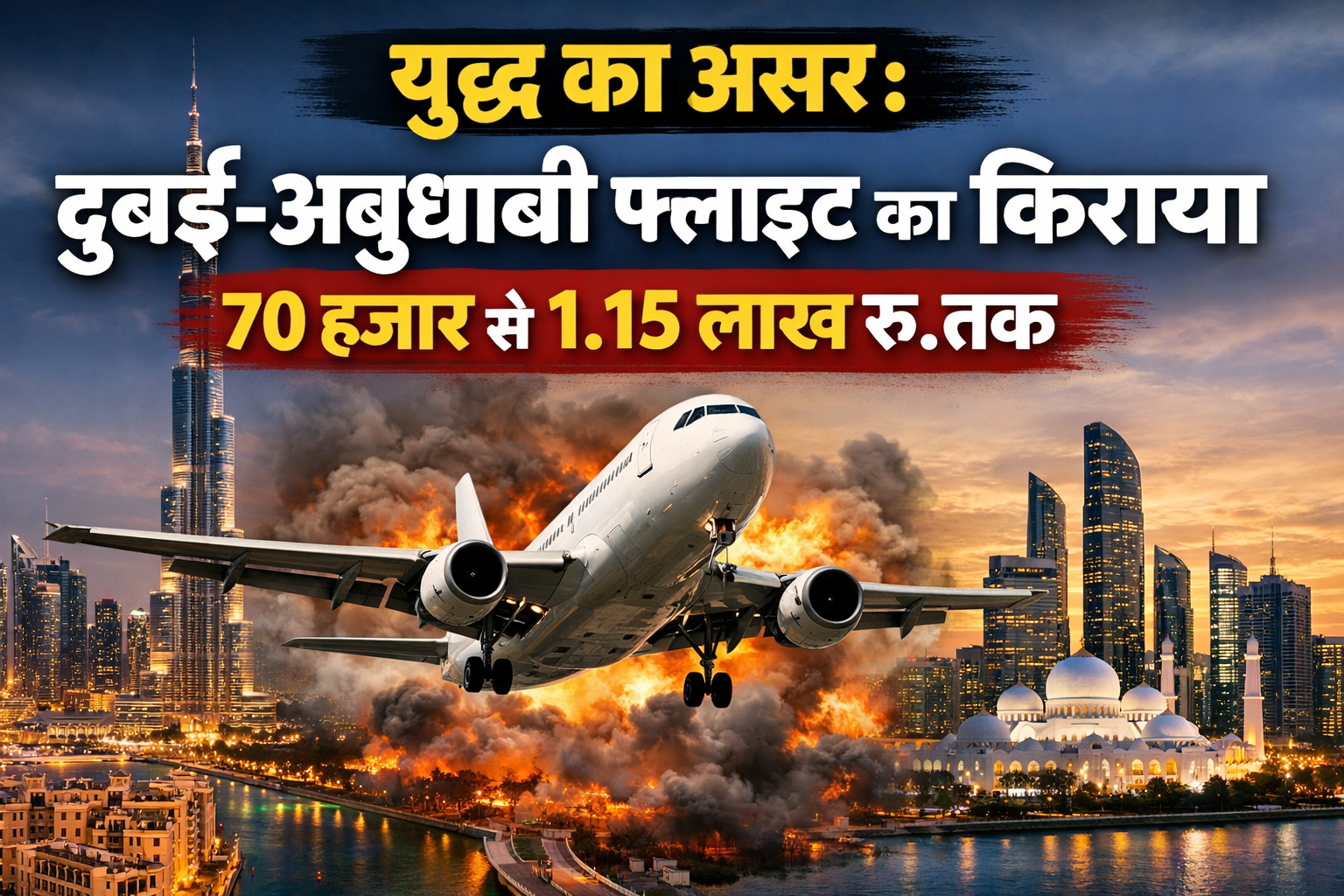 War का असर: दुबई-अबूधाबी से भारत