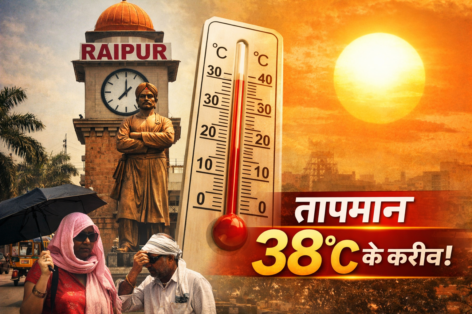 छत्तीसगढ़ में बढ़ी गर्मी